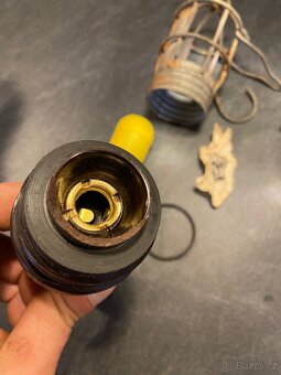 Retro bakelitová montážní závěsná lampa - 2