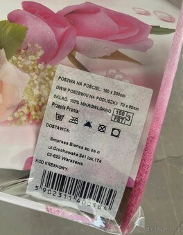 Romantické 3D povlečení růže - 2