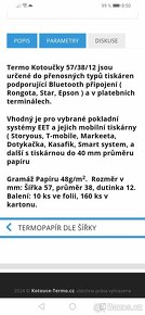 Termo kotoučky 57 /38/12 - 2