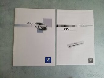Peugeot 607 - DE katalog 2004 a ceník - doprava ceně - 2