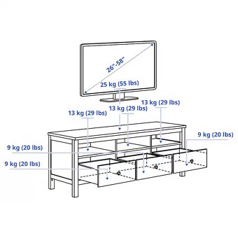 TV stolek Hemnes - Ikea - 2