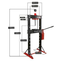 Hydraulický lis 20T s dvourychlostní pumpou - 2