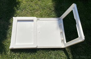 Skládací plastový snídaňový stolek IKEA, bílý - 2