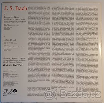 Gramofonová deska-J.S.Bach - 2