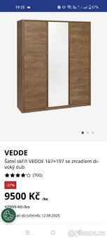 Šatní skříň Vedde, Jysk - 2