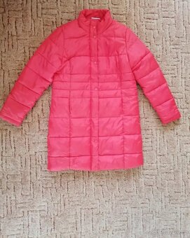 Dámský červený zimní kabát - 2