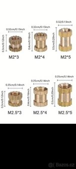 Metrické závitové vložky - 2