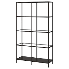 Regál IKEA Vittsjo 175x100 kov a sklo - 2