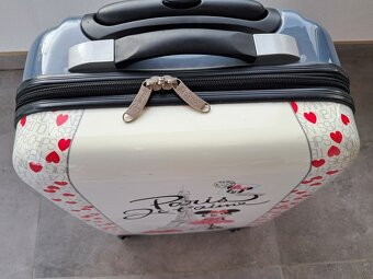 Dívčí kabinový skořepinový kufr DISNEY Paris Jet´aime - 2
