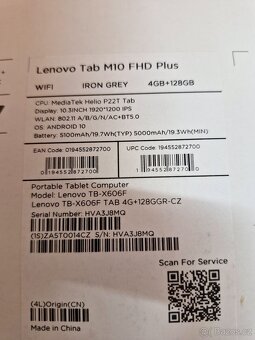 LENOVO M10 FHD PLUS, 4G, 128GB - 2
