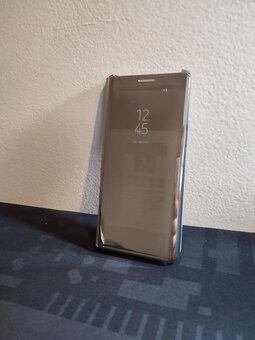 Zrcadlový kryt pro Samsung Galaxy Note 8 - modrý/stříbrný - 2