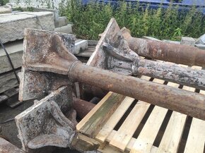 Staré železné sloupy, litinové sloupy, sloup, 5 ks - 2