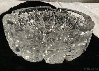 starožitné broušené sklo český křišťál - 2
