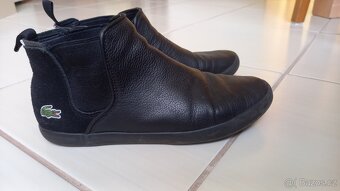 Kotníkové kožené boty Lacoste - 2