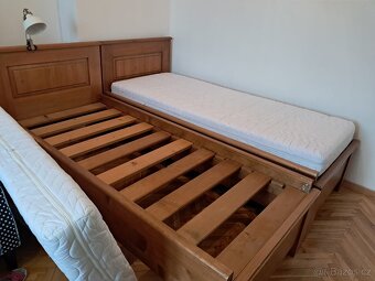 2 postele z masivu 80 x 200cm - 2