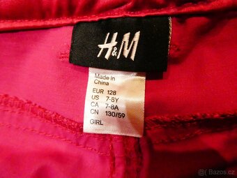 Dívčí kalhoty - vel. 128 - 2