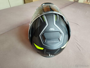 Vyklápěcí Moto přilba helma MT Atom Divergence Grey - 2