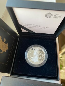 Stříbrná mince The Queen’s Beasts – White Lion of Mortimer ( - 2