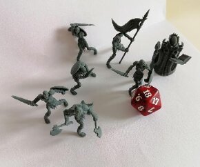 Fantasy figurky - 3D tisk - nemrtví - 2