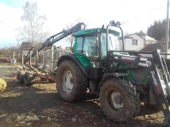 Valtra C100 + hydraulická ruka, kácecí hlavice, vyvážečkou - 2