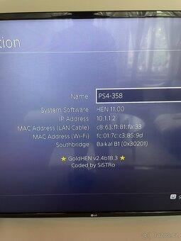 PS4 PRO 1TB SSD, FW 11.00 + mod chip - 2