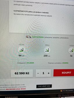Prodám ratanovou sedačku - 2