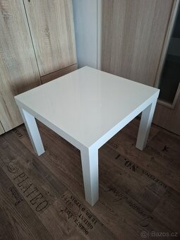 IKEA stolek LACK bílý s nástavcem - 2