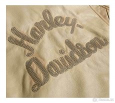 Dámská béžová kožená bunda XL 97017-20VW - 2