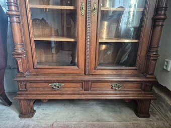 Prosklená starožitná skříň / knihovna / skleník / vitrína - 2