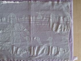 Háčkované dečky, různé tvary, barené/bílé - 2