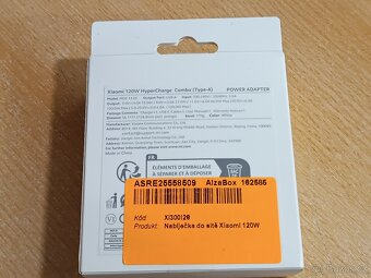 Nabíjecí adaptér Xiaomi 120W (typ A) - 2