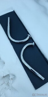 Jawa 350/354/360 Kolena Výfuku+ Matice Jawa Speciál Chrom - 2