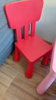 Stul+ židličky Mammut ikea - 2
