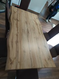 Jídelní stůl dub divoký 6ks jídelní židle - 2
