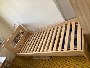 Dřevěná postel 90x200 - 2