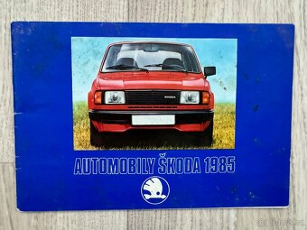 Škoda 120 1985 katalog a kniha Opravy a údržba - 2