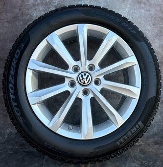 Originální Alu kola 5x112 VW Passat B8,Škoda 215/55/17 TPMS - 2