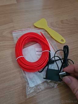Led pásky USB do auta 5m možnost zastřihnout - 2
