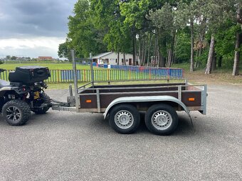 ✅Bržděný přívěs 2000 kg, 130x250 cm, nová STK ✅ - 2