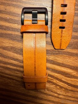 Garmin Řemínek QuickFit 22mm kožený hnědý - 2