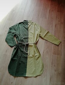 Dvoubarevné košilové šaty oversize M/38 a L/40 - 2