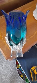 Váza hutní sklo výška 34 cm - 2