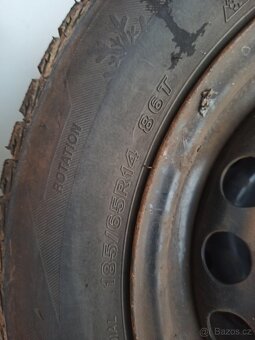 Zimní kompletní kola 51/2 j 14 vc pneumatik 185/65 r14 86T - 2