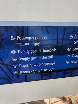 Dvojitý gastro slunečník - 2