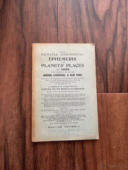 Raphael's Astronomical Ephemeris Planet´s places for 1929 - 2