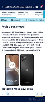 Prodám mobilní telefon Motorola G32 dobrém stavu - 2