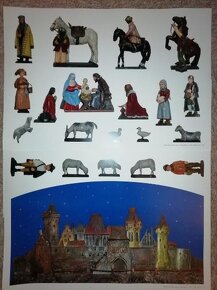 Hist. vystřihovací papírový betlém z Miletína č. 10 -Šubrt - 2