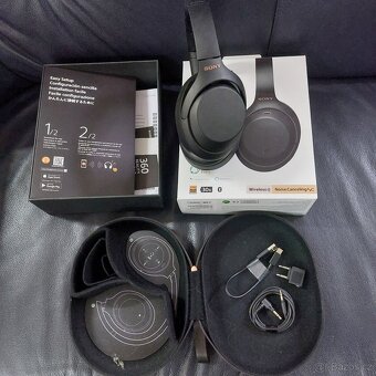 Sluchátka Sony WH-1000XM4,pouzdro,krabice,krásný stav - 2