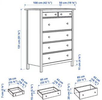 KOMODA VYSOKÁ HEMNES - 2