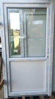 vchodové dveře 100x210 bílé - 2